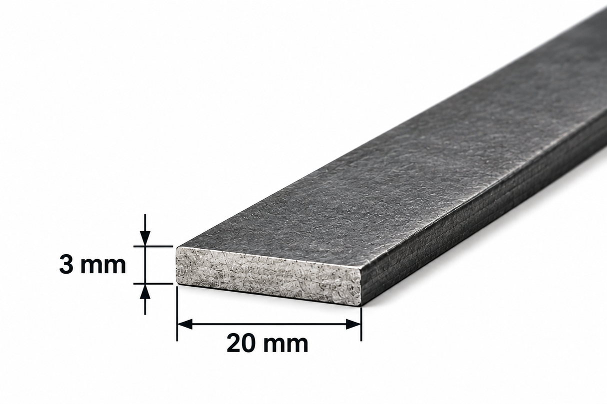 Pletina de acero 20x3 mm