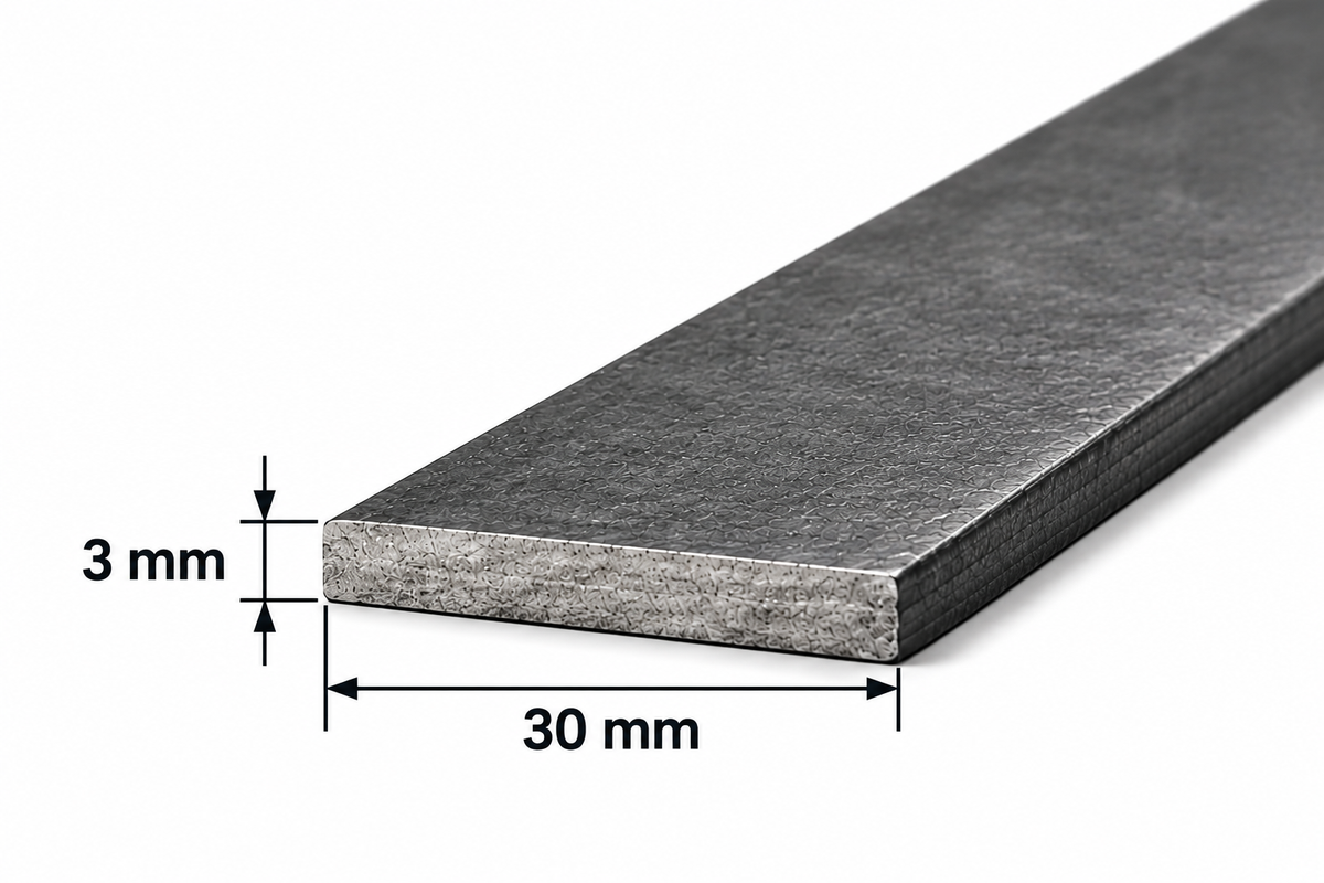 Pletina de acero 30x3 mm