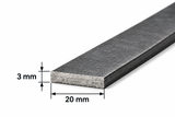 Pletina de acero 20x3 mm