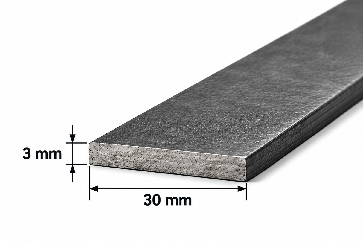 Pletina de acero 30x3 mm