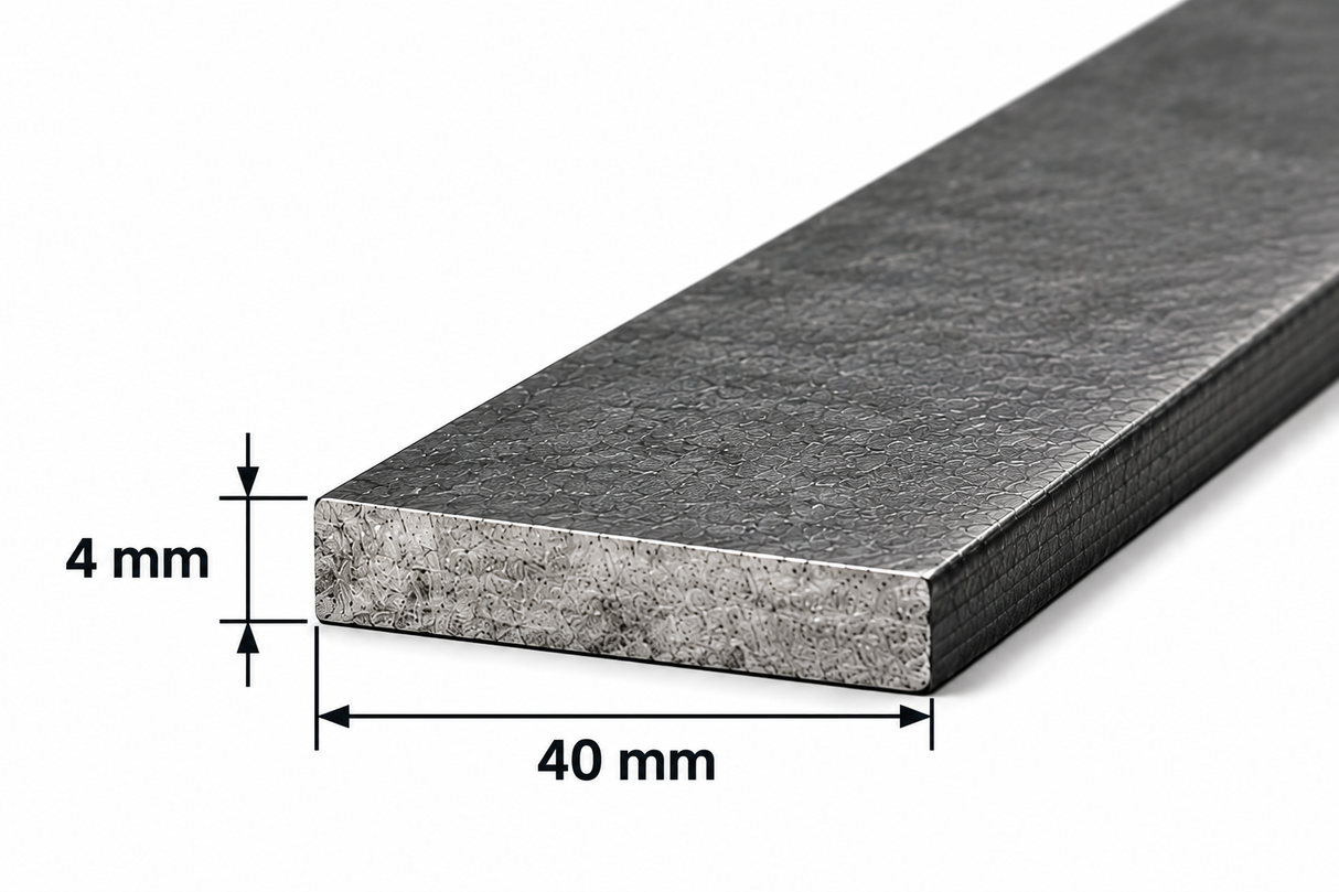 Pletina de acero 40x4 mm