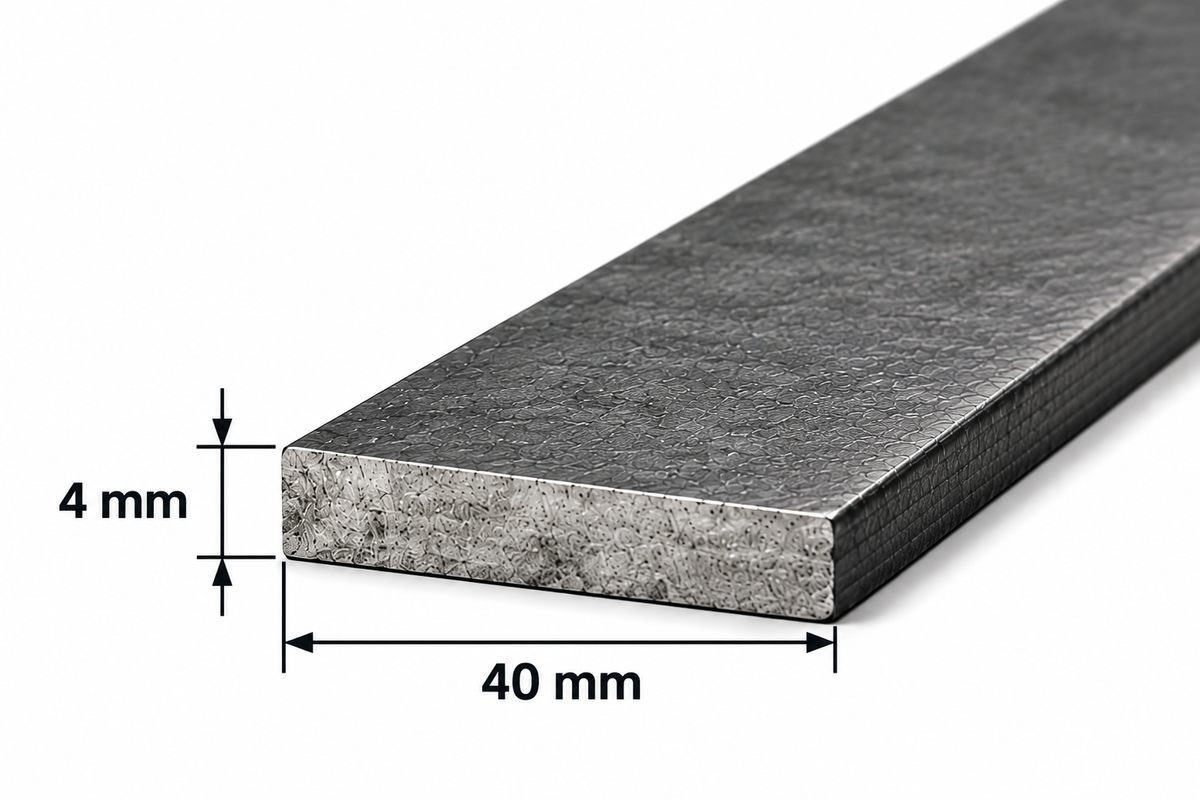 Pletina de acero 40x4 mm