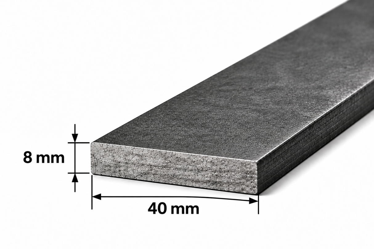 Pletina de acero 40x8 mm
