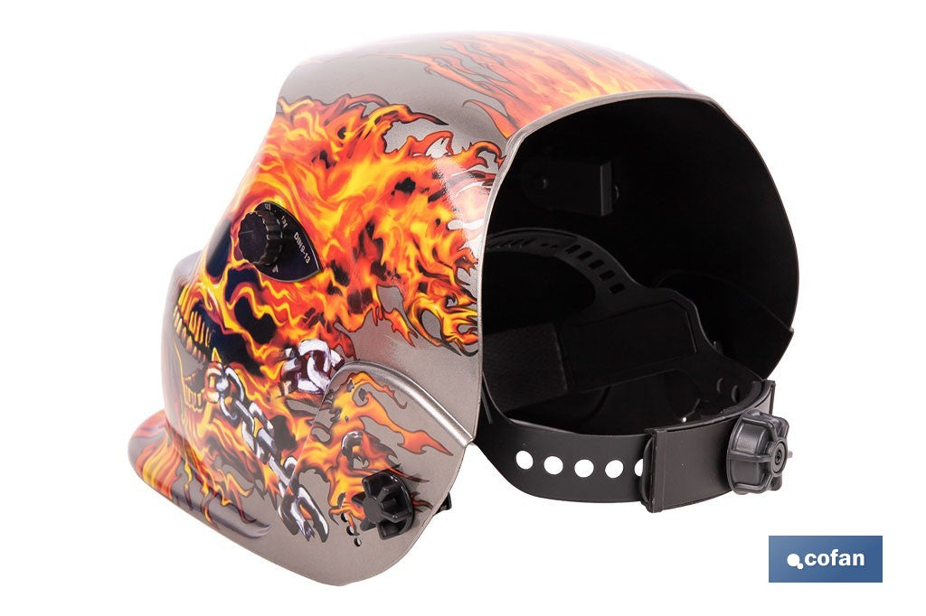 CASCO DE SOLDADURA AUTOMÁTICO FIRE SKULL (ARC/MIG/MAG/TIG)
